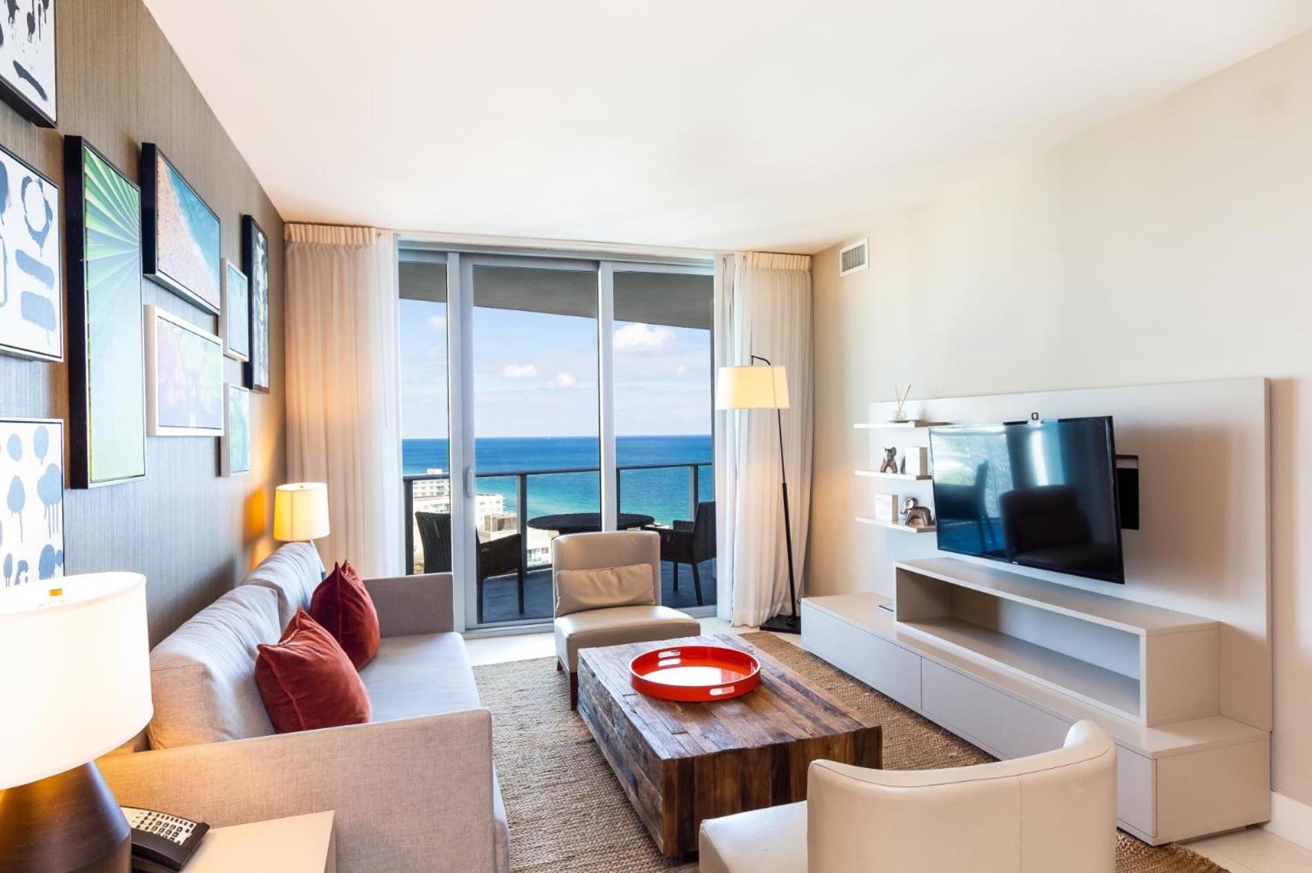 Ocean View 1 Bed On The Beach 19Th Floor Hollywood Hallandale Beach Exterior photo